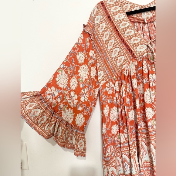 Free People Moonlight Dance Printed Tunic Top Size XS 100% Viscose boho indie - Picture 2 of 4